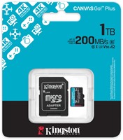 Kingston | MicroSDXC | 1 TB | Canvas Go! Plus | 200R/160W