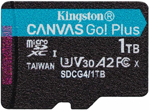 Kingston | MicroSDXC | 1 TB | Canvas Go! Plus | 200R/160W-3