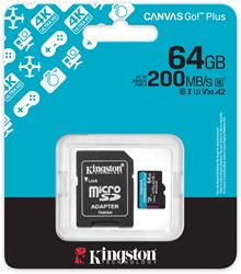 Kingston | MicroSDXC | 64 GB | Canvas Go! Plus | 200R
