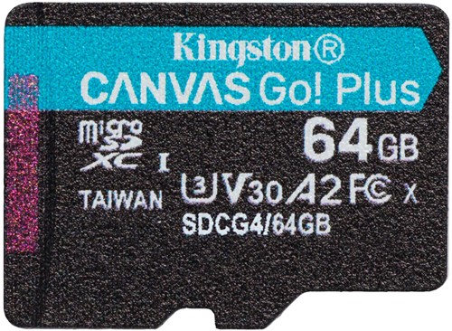 Kingston | MicroSDXC | 64 GB | Canvas Go! Plus | 200R-3