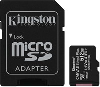 Kingston | MicroSDXC | 512 GB | Canvas Select Plus | 100R/85W-2