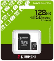 Kingston | MicroSDXC | 128 GB | Canvas Select Plus