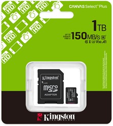 Kingston | MicroSDXC | 1 TB | Canvas Select Plus