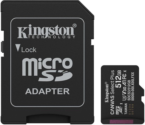Kingston | MicroSDXC | 512 GB | Canvas Select Plus-2