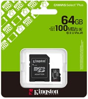 Kingston | MicroSDXC | 64 GB | Canvas Select Plus