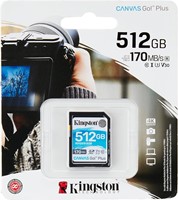 Kingston | SDXC | 512 GB | Canvas Go! Plus | 170R/90W-3
