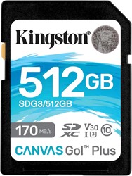 Kingston | SDXC | 512 GB | Canvas Go! Plus | 170R/90W