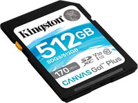 Kingston | SDXC | 512 GB | Canvas Go! Plus | 170R/90W-2