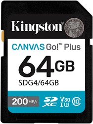 Kingston | SDXC | 64 GB | Canvas Go! Plus | 200R/100W