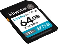Kingston | SDXC | 64 GB | Canvas Go! Plus | 200R/100W-2