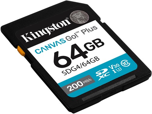 Kingston | SDXC | 64 GB | Canvas Go! Plus | 200R/100W-2