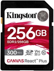 Kingston | SDXC | 256 GB | Canvas React Plus | 300R/260W