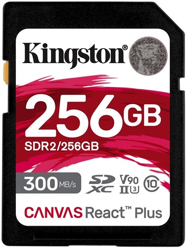 Kingston | SDXC | 256 GB | Canvas React Plus | 300R/260W