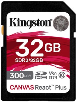 Kingston | SDHC | 32 GB | Canvas React Plus | 300R/260W