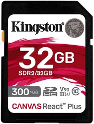 Kingston | SDHC | 32 GB | Canvas React Plus | 300R/260W