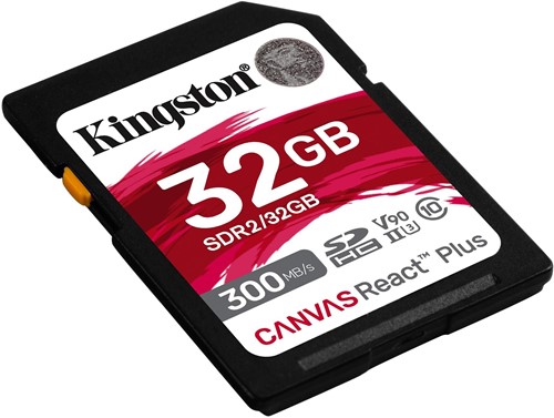 Kingston | SDHC | 32 GB | Canvas React Plus | 300R/260W-2