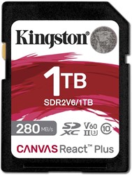 Kingston | SDXC | 1 TB | Canvas React Plus V60 | 280R/150W