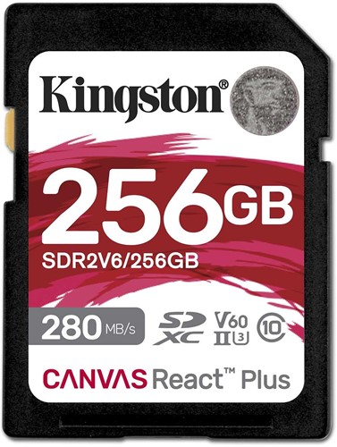 Kingston | SDXC | 256 GB | Canvas React Plus V60 | 280R/150W