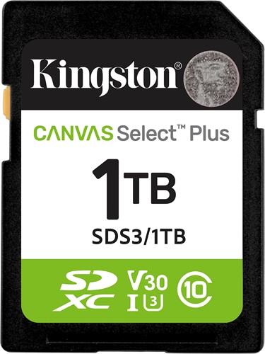 Kingston | SDXC | 1 TB | Canvas Select Plus | 150R