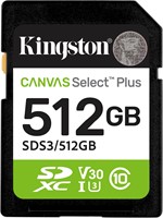 Kingston | SDXC | 512 GB | Canvas Select Plus | 150R