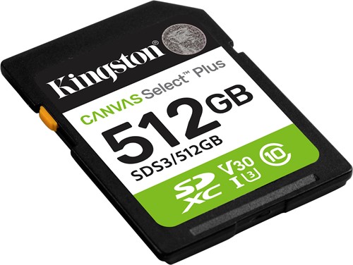 Kingston | SDXC | 512 GB | Canvas Select Plus | 150R-2