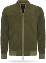 Lecco Fleece Sherpa full zip Army