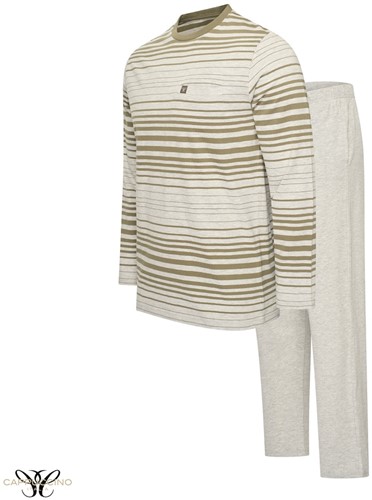 Siena Pyjama Single Jersey L/S Army S