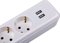 Philips | Stekkerblok | 4 Sockets | 2x USB | Wit-2