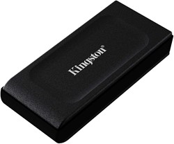 Kingston | SSD | Extern | 2 TB | USB-C | USB-A | XS1000 | Zwart