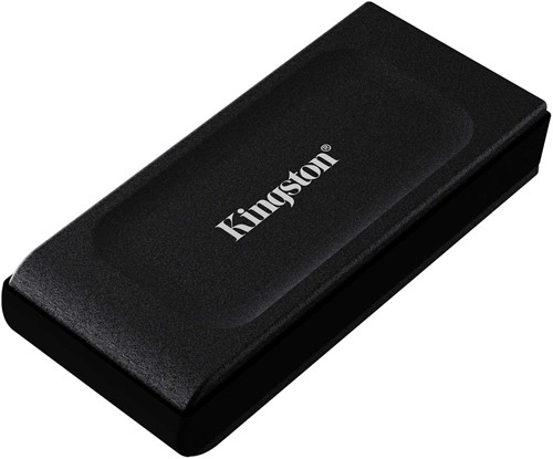 Kingston | SSD | Extern | 2 TB | USB-C | USB-A | XS1000 | Zwart