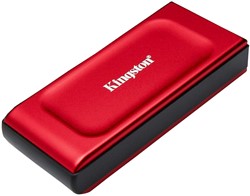 Kingston | SSD | Extern | 2 TB | USB-C | USB-A | XS1000R | Rood