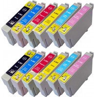 T080 | 12 Pack | Huismerk | Cartridges voor Epson