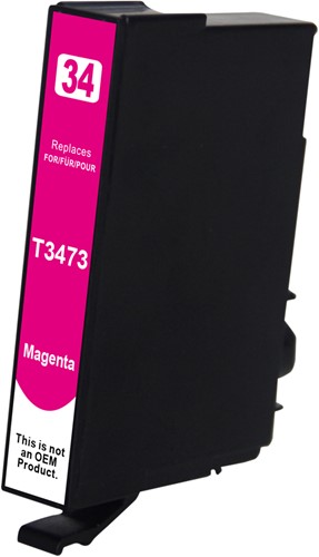 34 XL | 1x Magenta | Huismerk | Cartridges voor Epson