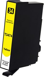 34 XL | 1x Geel | Huismerk | Cartridges voor Epson