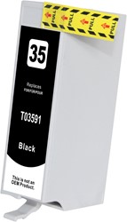 35 XL | 1x Zwart | Huismerk | Cartridges voor Epson