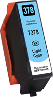 378 XL | 1x Licht Cyaan | Huismerk | Cartridges voor Epson