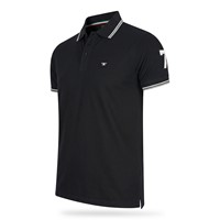 Udine Polo Applique Pique Black S