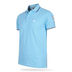 Udine Polo Applique Pique Sky