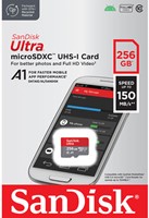 Sandisk | Ultra | MicroSDXC | 256 GB | UHS-1 | U1 | A1 | Full HD-2