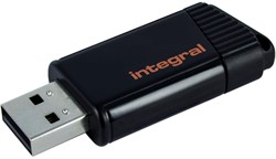 Integral | USB Stick | 32 GB | USB 2.0 | Slider | Lezen 12 MB/s | Schrijven 3 MB/s | Pulse | Zwart