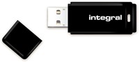 Integral | USB Stick | 128 GB | USB 2.0 | Lezen 12 MB/s | Schrijven 3 MB/s | Zwart