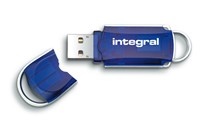 Integral | USB Stick | 32 GB | USB 2.0 | Lezen 12 MB/s | Schrijven 3 MB/s | Courier | Blauw