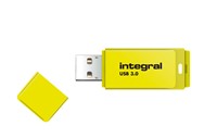 Integral | USB Stick | 32 GB | USB 3.0 | Lezen 120 MB/s | Schrijven 15 MB/s | Neon | Geel