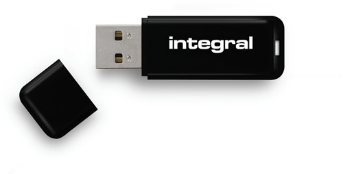 Integral | USB Stick | 128 GB | USB 3.2 | Lezen 120 MB/s | Schrijven 20 MB/s | Zwart