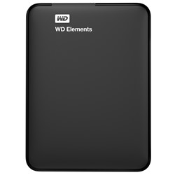 WD | Harddisk | Extern | 5 TB | USB 3.0 | 2.5 inch | Portable | Elements | Zwart
