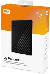 WD | Harddisk | Extern | 1 TB | USB 3.0 | 2.5 inch | Portable | My Passport | Zwart