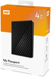 WD | Harddisk | Extern | 4 TB | USB 3.0 | 2.5 inch | Portable | My Passport | Zwart